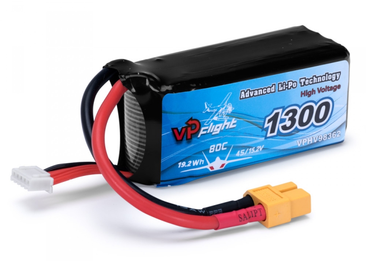 Vapex LiPo Akku 4S 15,2V(HV) 1300mAh 80C XT60-Stecker VPHV98362