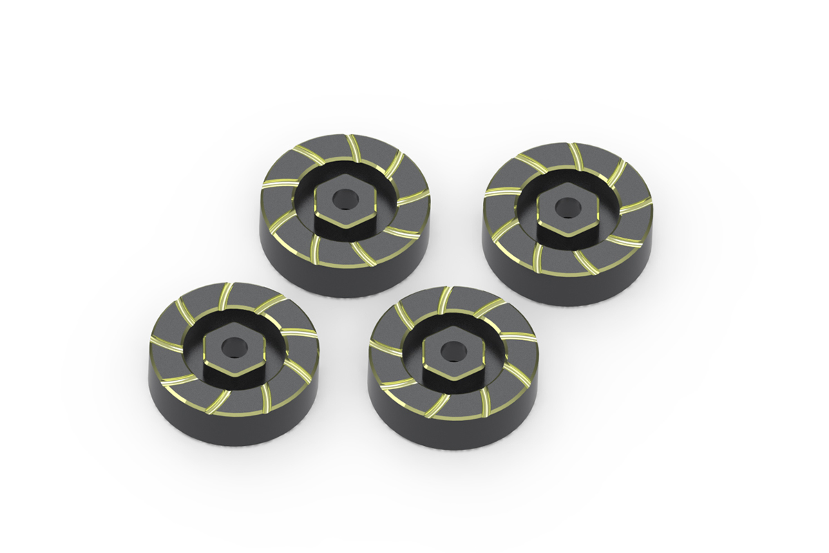 HPI 7mm Messing Radmitnehmer Gewicht Set (4St) 161151 - Abbildung 1