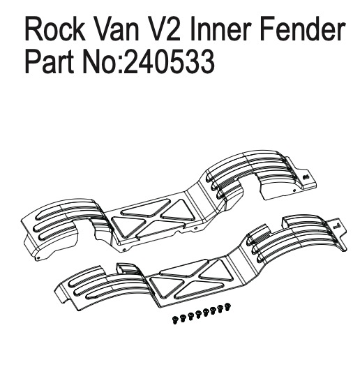 Hobby Plus Inner Fender for Rock Van V2 240533