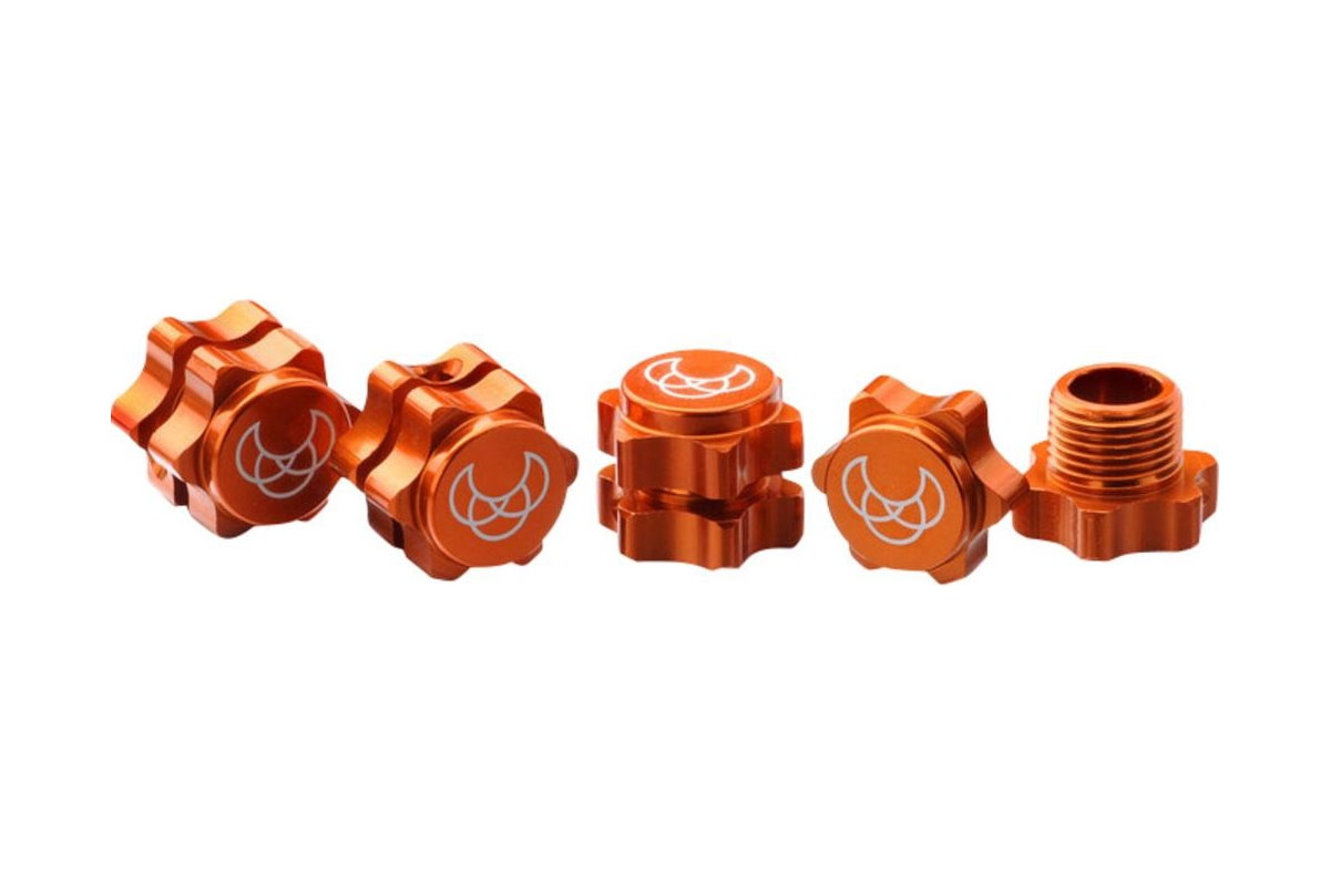 Absima Radmitnehmer inkl. Endkappe 17mm orange (4 St.) 2560003
