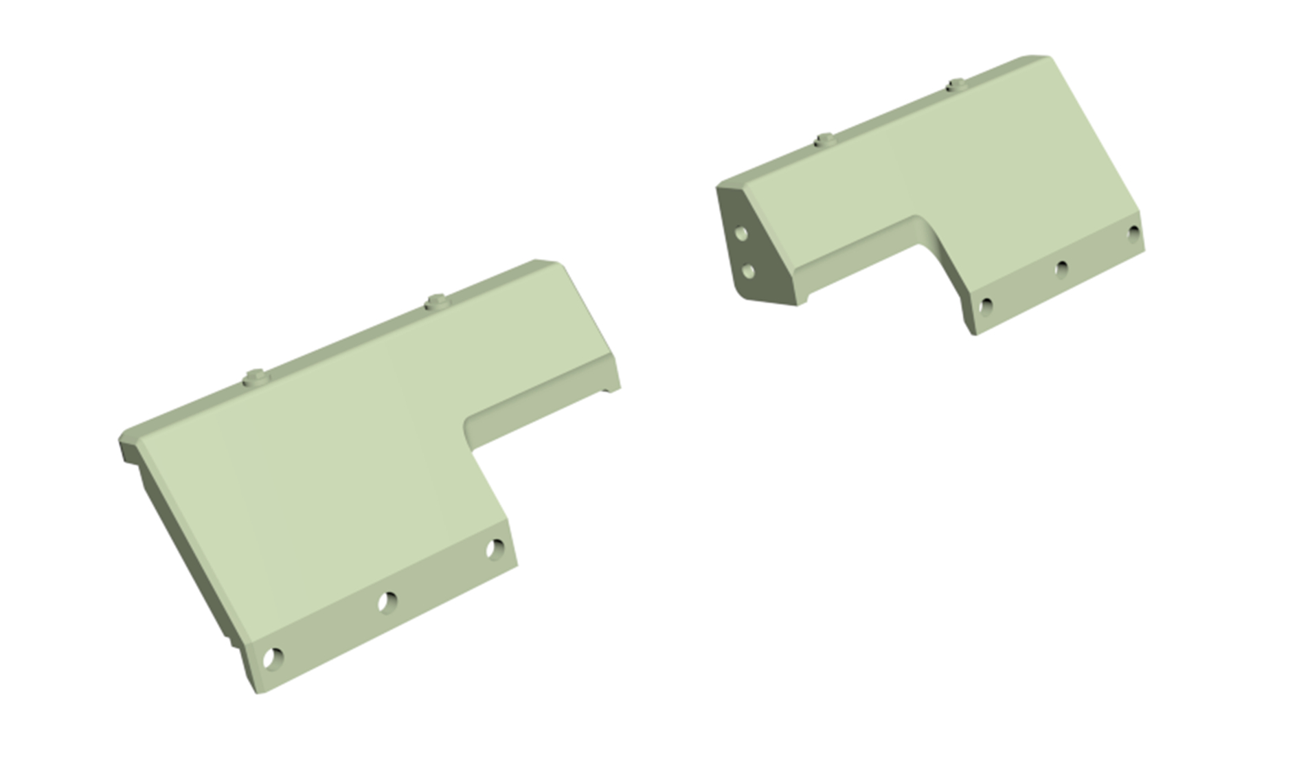 Amewi Fender links & rechts grün für 8x8 Truck T037G