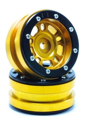 Metsafil Beadlock Wheels PT- Distractor Gold/Schwarz 1.9 (2 St.) MT0040GOB