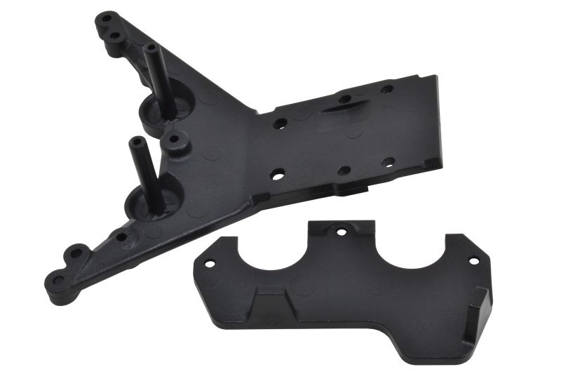RPM Skid-Platte vorn schwarz für Associated Rival MT10 & Pro4 SC10 81782