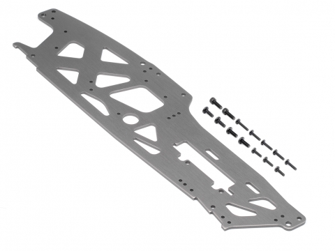 HPI TVP Chassis (links/Grau/3mm) 108942
