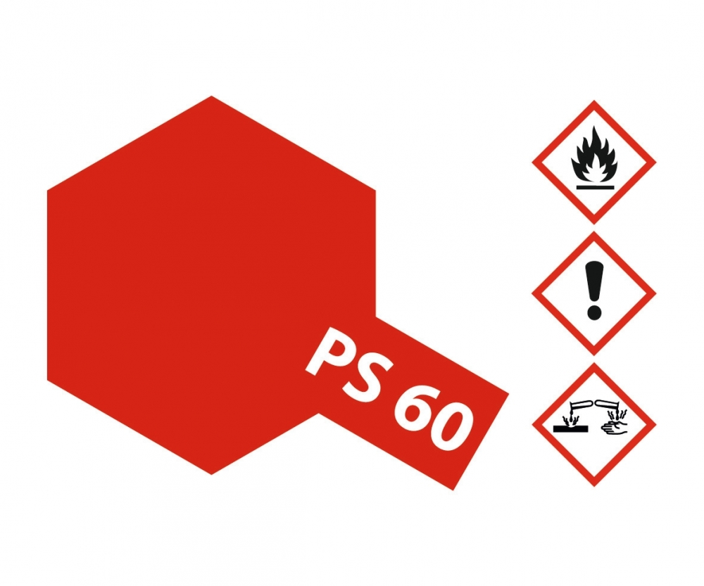 Tamiya Color Lexan Spray Farbe PS-60 Hell Rot Glimmer PS60 Light Red Glimmer 100ml 300086060 - Abbildung 2