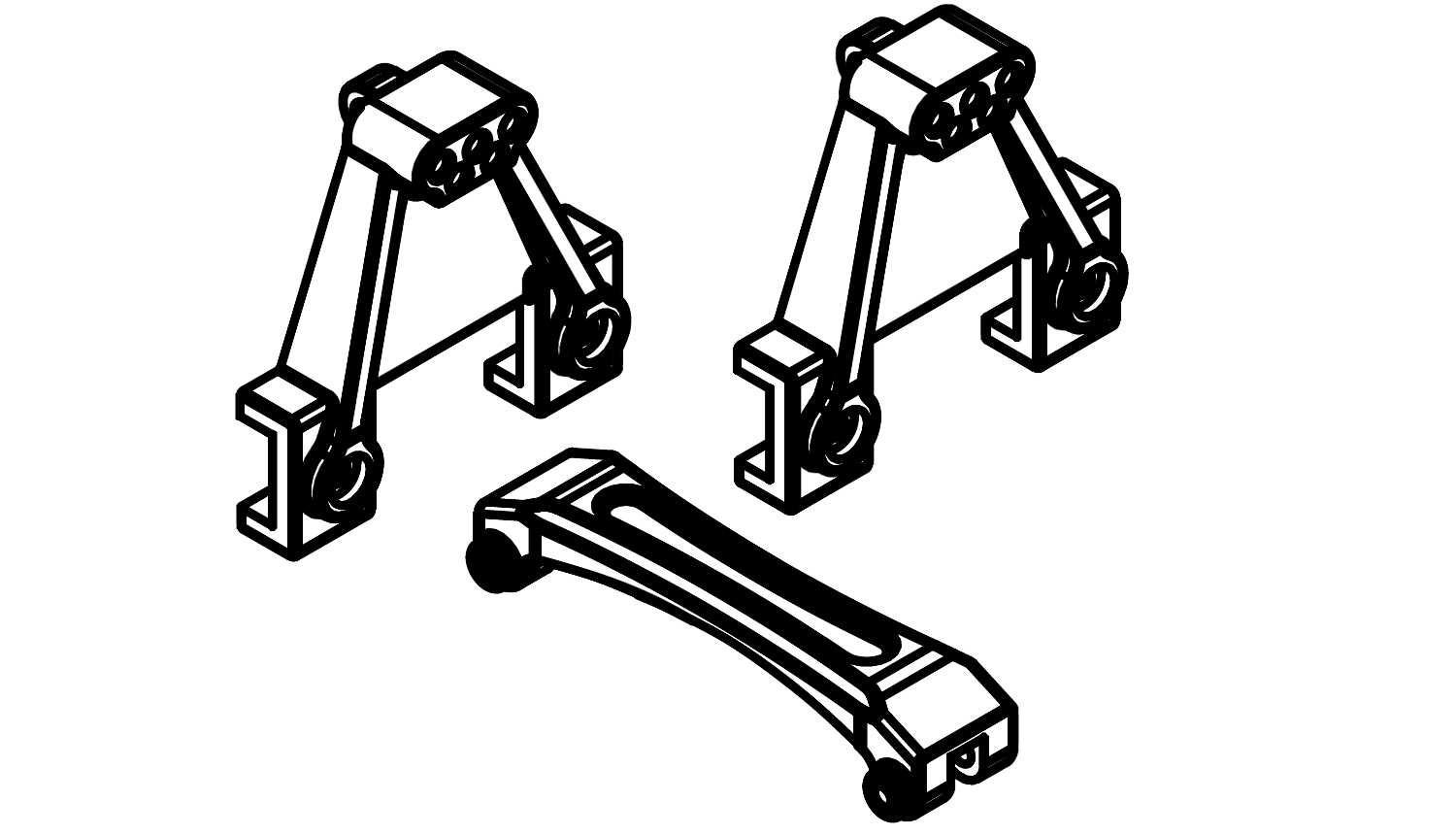 Amewi Chassis Halterungen Set 17223006