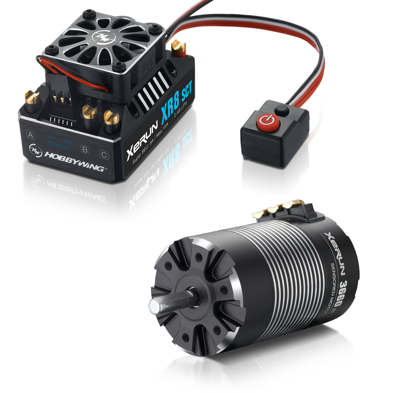 Hobbywing Combo XR8 SCT 3660SD C, 3200kv 38020413 - Abbildung 1