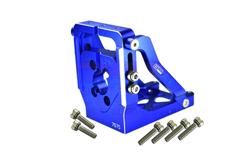 GPM Motorhalter 7075-T6 Alu blau mit Schnellmontage Traxxas XRT & XMAXX mit Umbauten - Abbildung 1