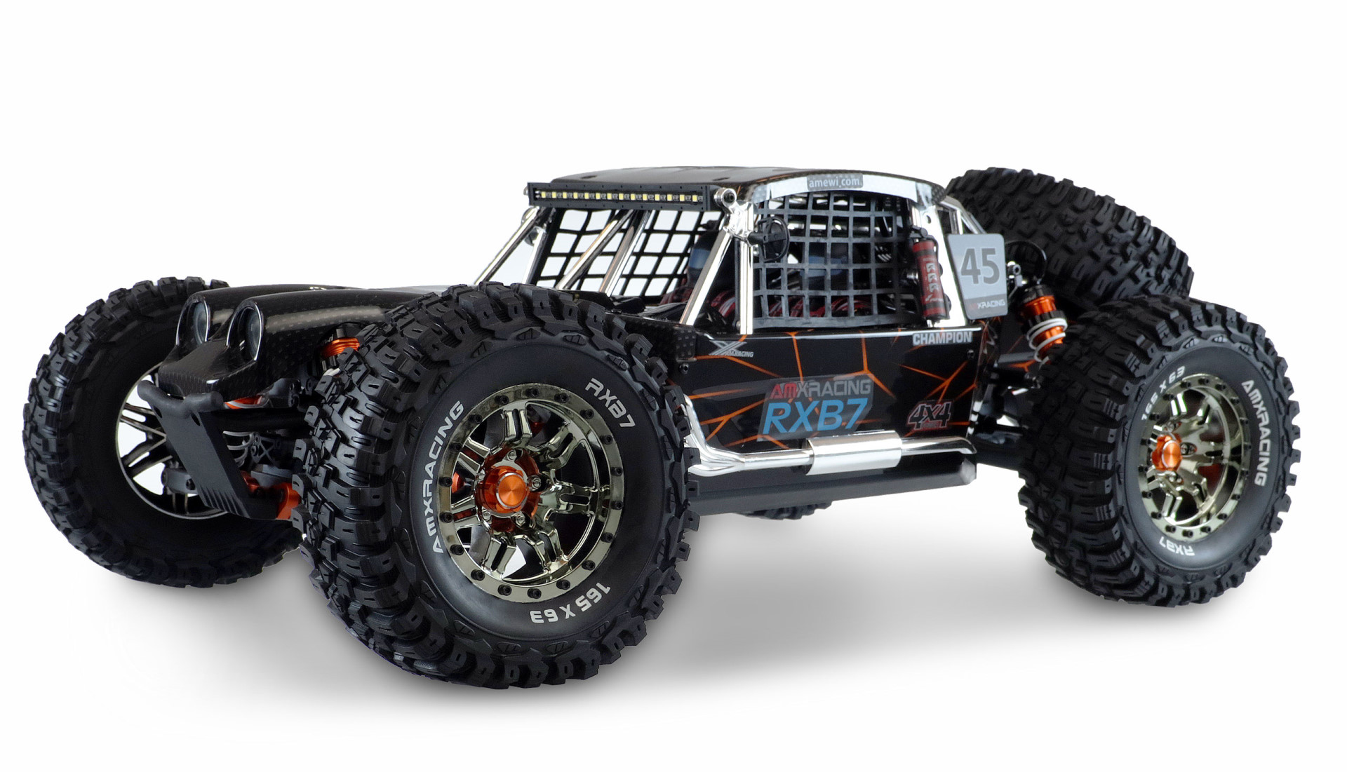 Amewi AMXRacing RXB7 Buggy 1:7 4WD RTR schwarz 22553 - Abbildung 1