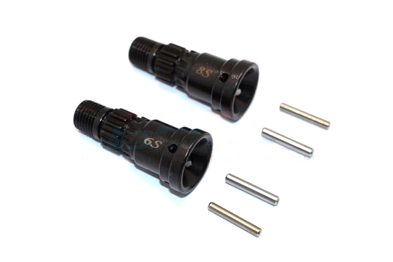 GPM STEEL #45 CVD JOINTS FOR FRONT OR REAR FOR 6S AND 8S-6PC Set Traxxas X-MAXX schwarz