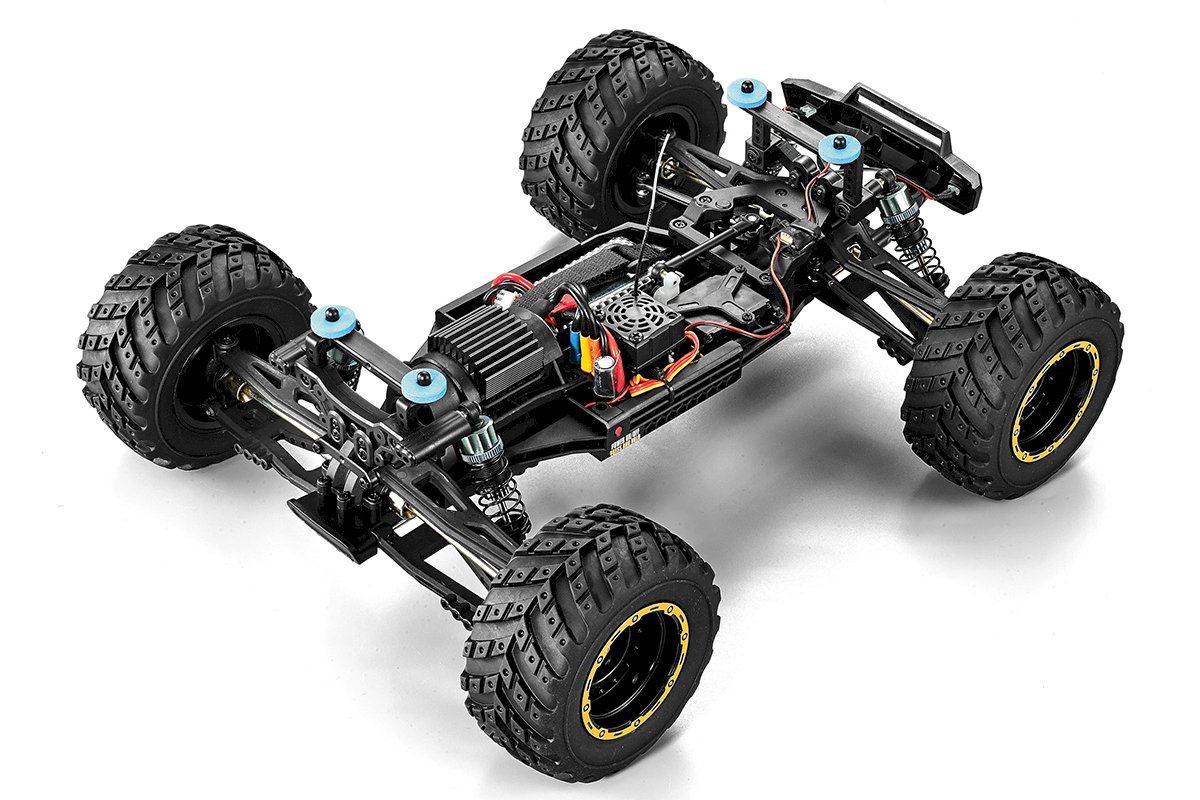 BLACKZON Smyter MT Turbo 1/12 4WD 3S Brushless Monster Truck Gelb 540253 - Abbildung 4