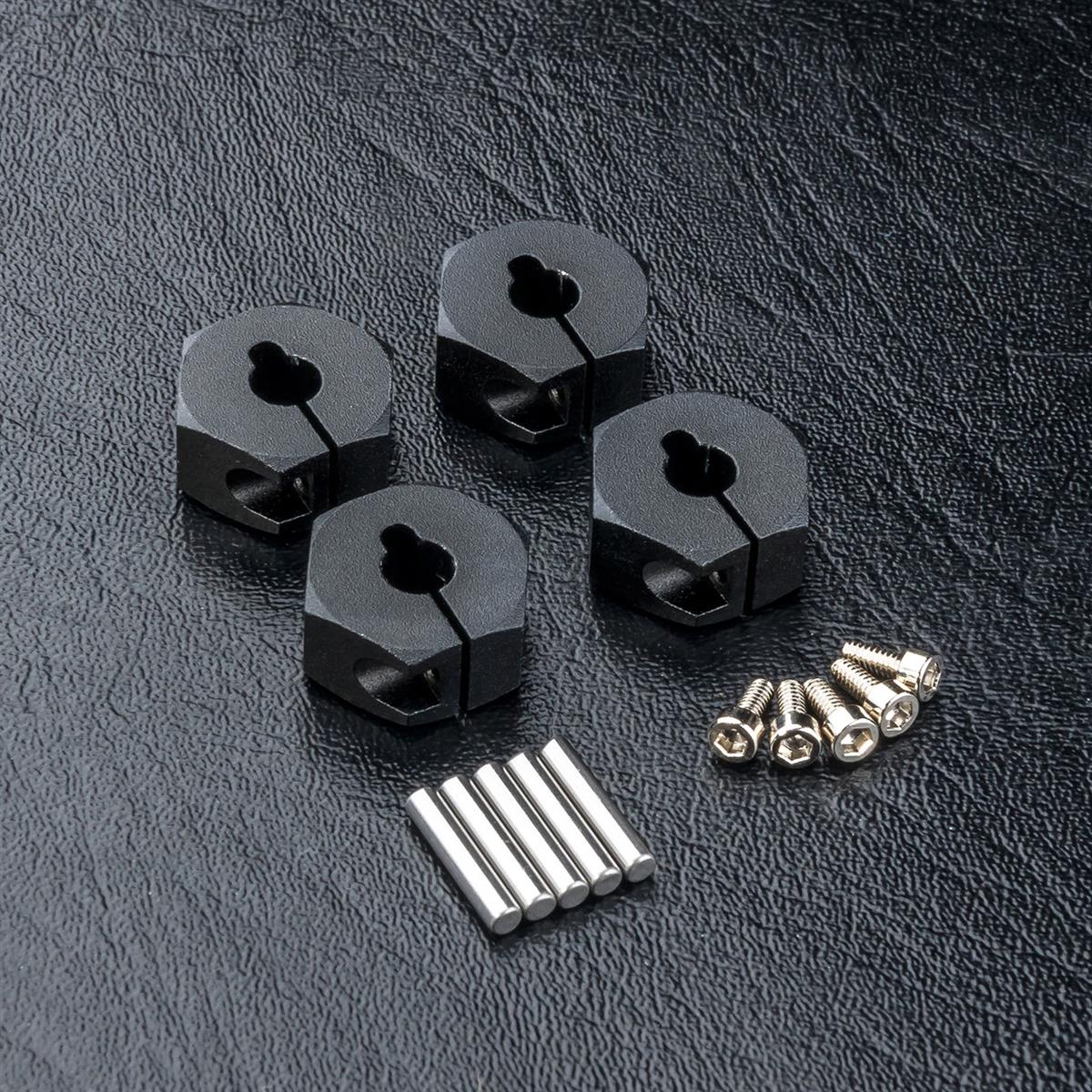 820122BK Radmitnehmer Alu 6mm schwarz (4 Stück)