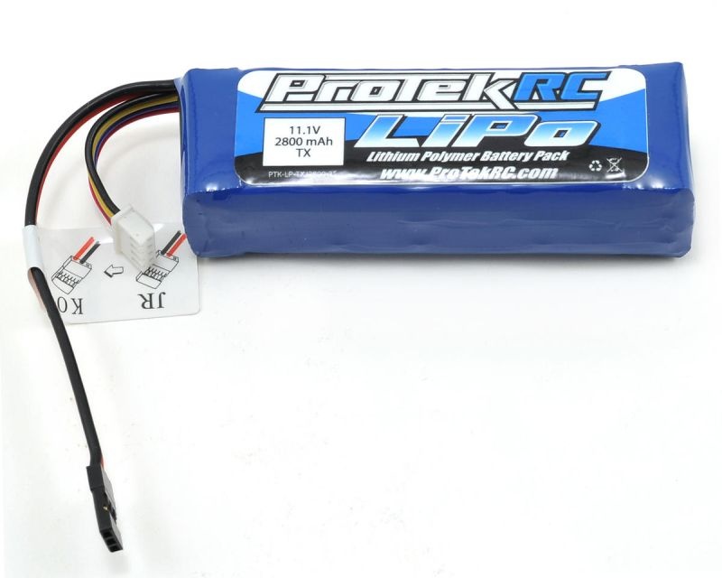 ProTek RC LiPo Sender Batterie (Futaba/JR/Spektrum/KO) (11.1V/2800mAh)