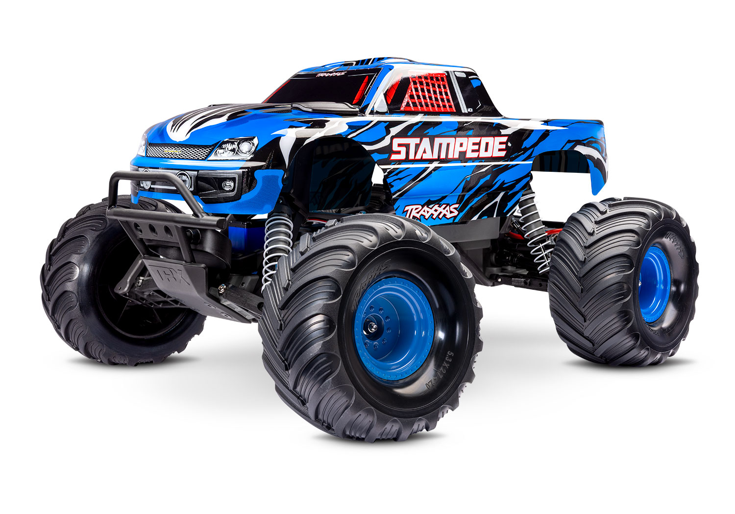 Traxxas Stampede BlauX 1/10 2WD HD Monster-Truck RTR mit Akku und USB-Lader 36254-8 - Abbildung 1