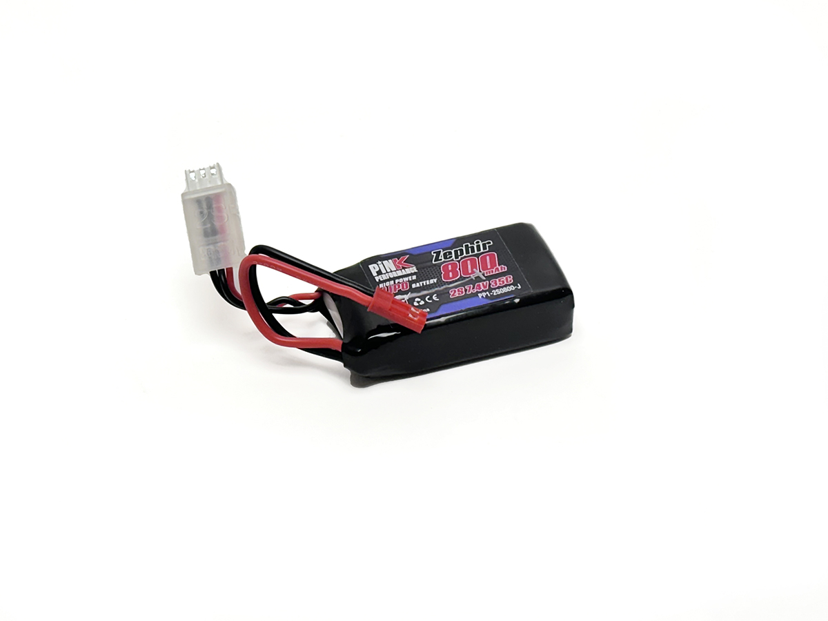 Pink Performance Zephir LiPo Akku 2S 7.4V-800-35C (JST) 70x31x15mm 49g PP1-2S0800-J