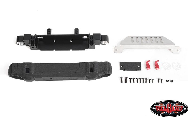 RC4WD OEM Front Bumper w/ License Plate Holder + Steering Guard VVV-C1100