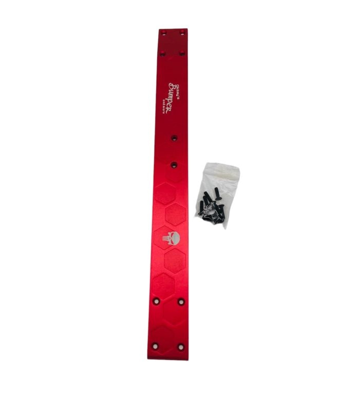 Oktay Skidplate Alu 7075 rot eloxiert 4mm (Bashbar) für Arrma Notorious V1-V5 2502.ARMN001R