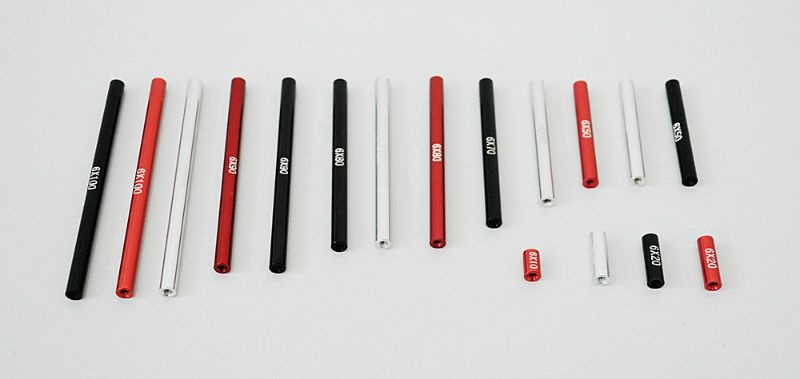 RC4WD 20mm (0.79) Internally Threaded Aluminum Link (Red) (4) Z-S1417