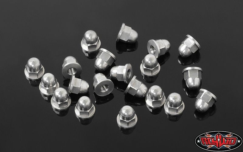 RC4WD M2.5 Flanged Acorn Nuts (Silver) Z-S1723