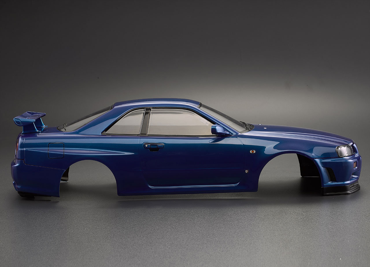 Killerbody Nissan Skyline R34 Karosserie Metallic Blau 195mm RTU KB48716