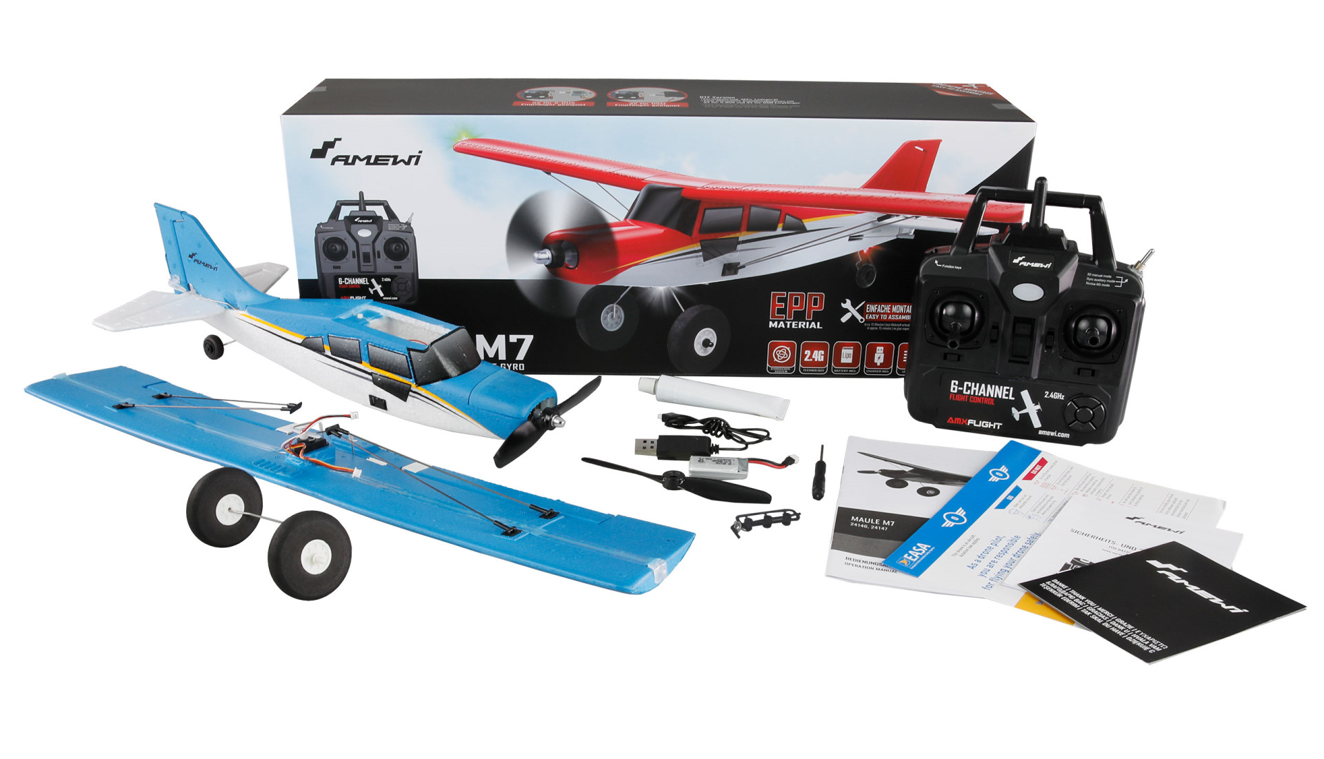Amewi Maule M7 brushless 510mm 4-Kanal 3D/6G RTF blau 24147 - Abbildung 8