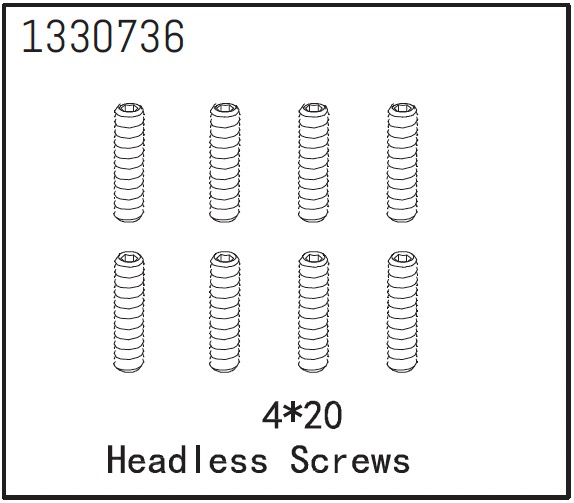 Absima Madenschrauben M4*20 (8) BronX 1330736