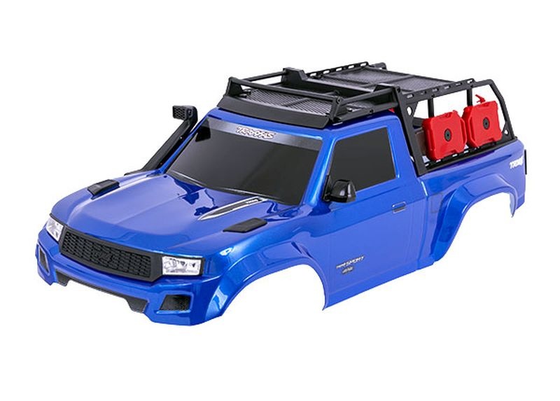 Traxxas Karosserie TRX-4 Sport blau mit Anbauteilen für Clipless TRX-4 Sport 312mm (benötigt TRX8080X) 8213-BLUE