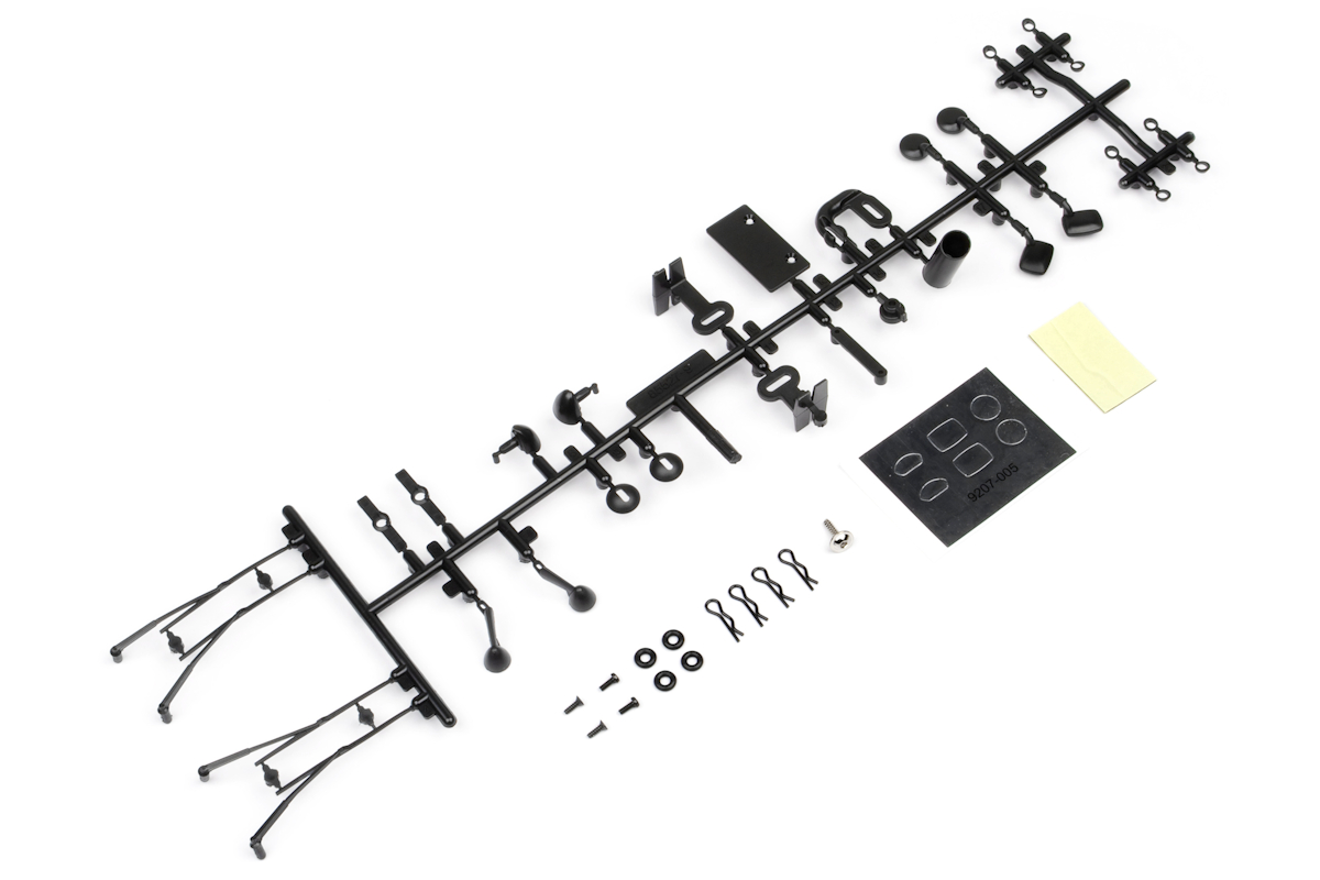 HPI Karosserie Accessories Set (Schwarz) 117844