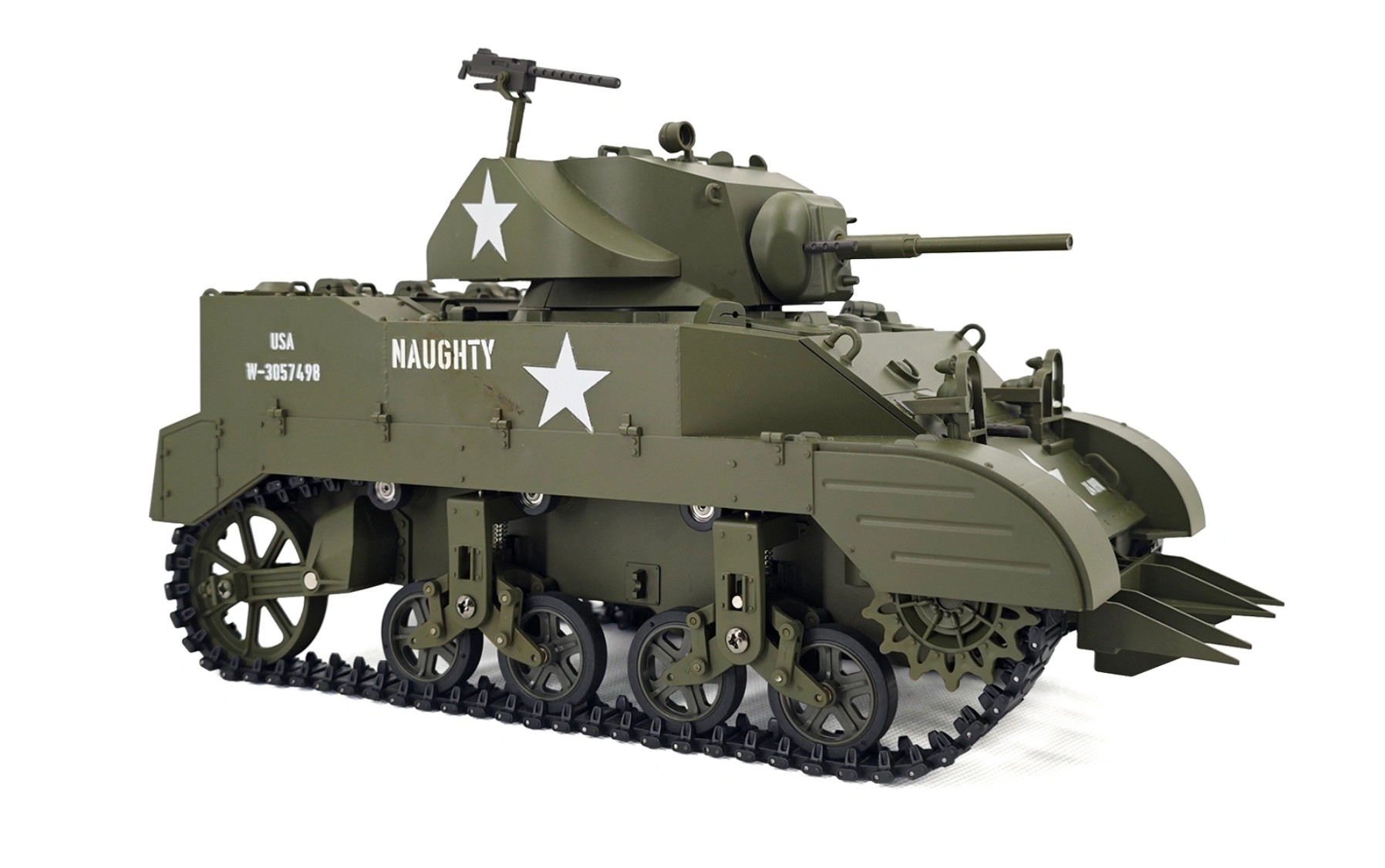 Racent M5A1 Stuart RC Panzer 1/16 Grün - Abbildung 2