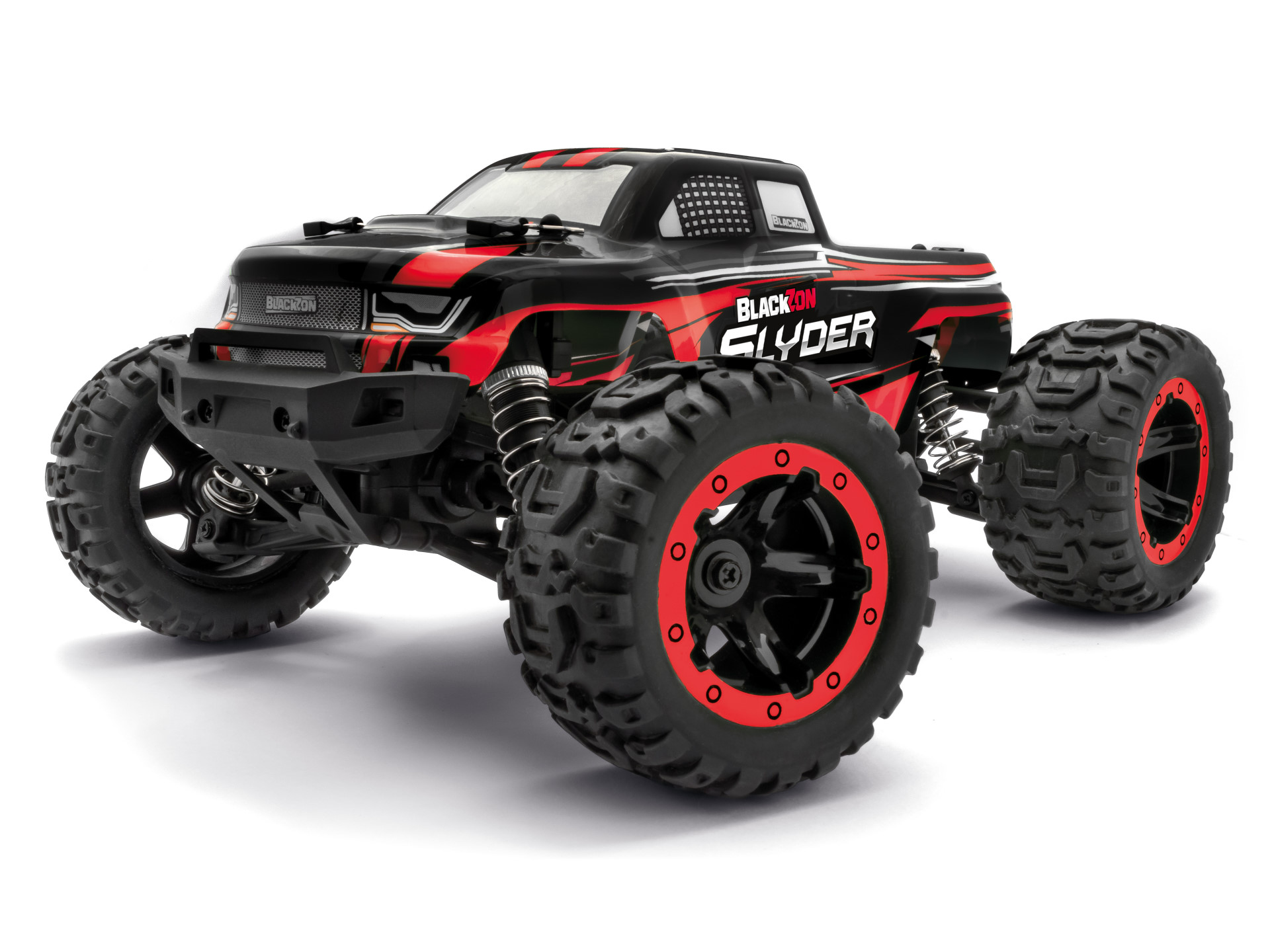 BLACKZON Slyder MT Rot 1/16 4WD Elektro RC Monster Truck 540098 - Abbildung 1