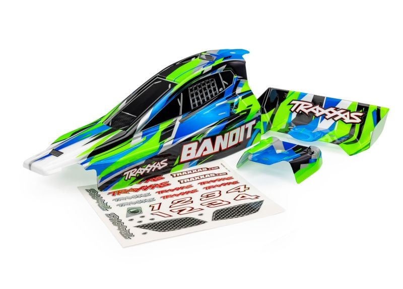 Traxxas Karo Bandit grün mit Aufkleber  2430-GRN