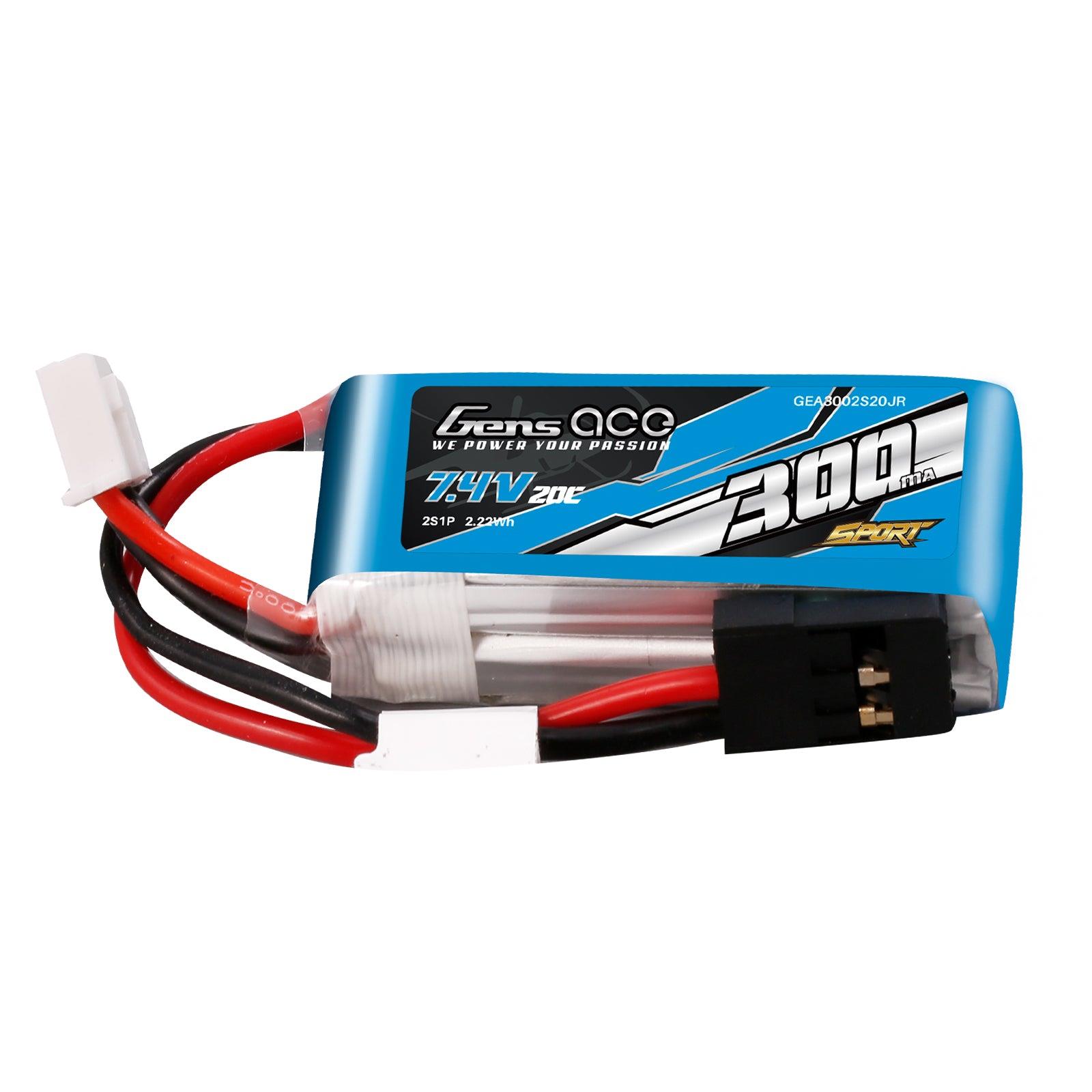Gens Ace 300mAh 2S 7.4V 20C Lipo Akku? F3K ? GEA3002S20JR