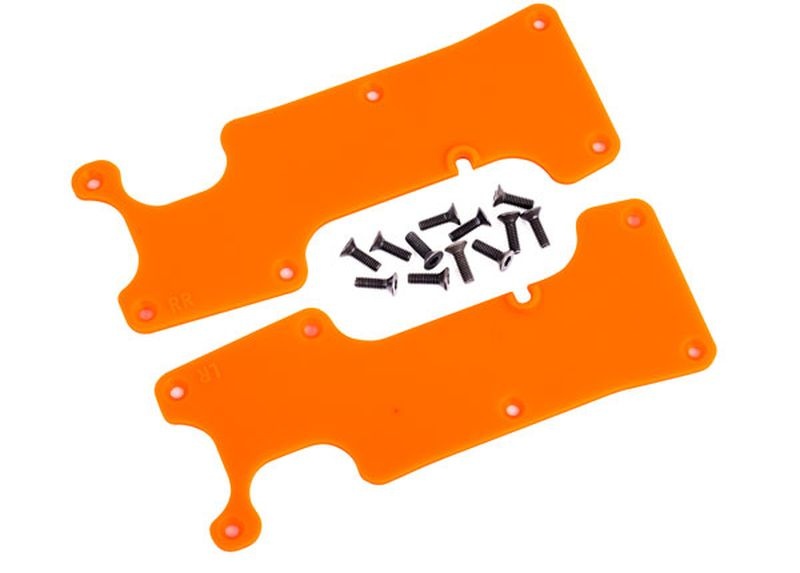 Traxxas Querlenker-Abdeckung orange hinten l/r + Schrauben 9634T