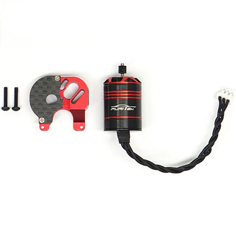FURITEK Cedar Inrunner Brushless Motor mit Stahl-Ritzel 11Z für SCX24 inkl. Motorhalter FUR-2307