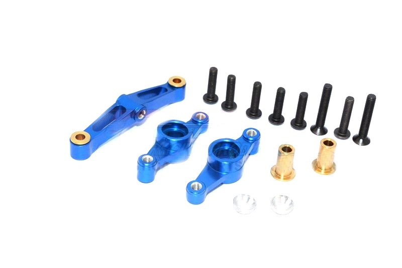 GPM Alu Lenkungs-Set blau Tamiya TT02