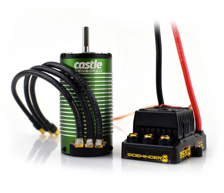 Castle Sidewinder 8th Combo ESC & Castle 1515-2200KV V2 Sensored Motor 010-0139-02