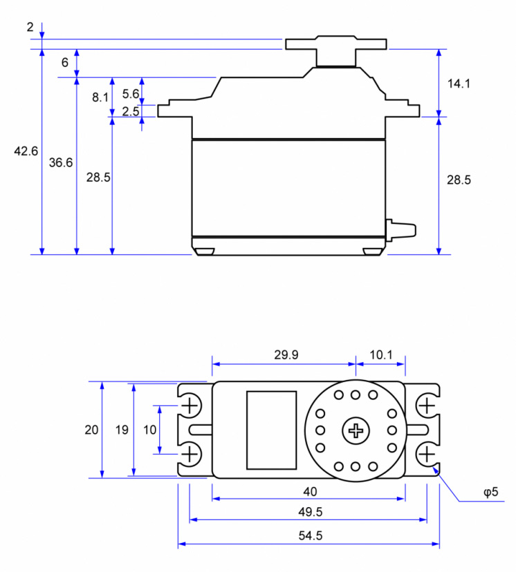 Futaba S-HC501 Heli Servo 13.8kg 0.09s HV/S.BUS2 FPS-HC501