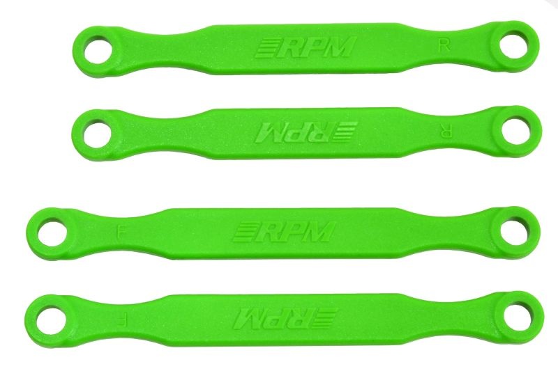 RPM Sturz-Link-Kit fix oben v/h grün für TRX 4x4 Slash, Rustler, Stampede, Bigfoot 72124