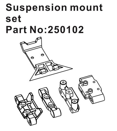 Hobby Plus Suspension Mount Set 250102
