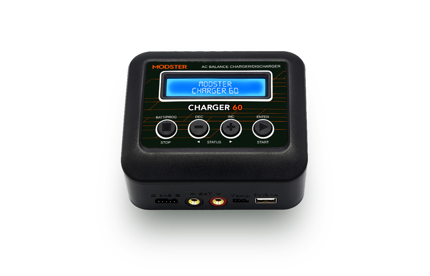 Modster Ladegerät AC 60 Charger LiPo 2-4S 6A 60W mit integriertem Ne MD10062