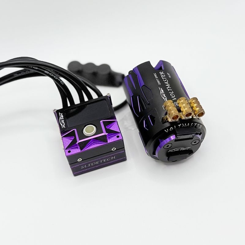 FURITEK SlideVolt BL-Combo sensored OLED / Midnight Purple Edition für 1/10 Drift & Stock Racing FUR-2656