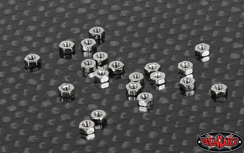 RC4WD Regular M1.6 Nuts (Silver) Z-S1230
