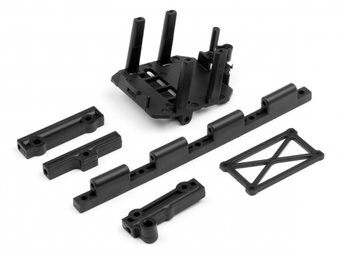 HPI BULKHEAD/REGLER-HALTER SET (SAVAGE XS) 105310