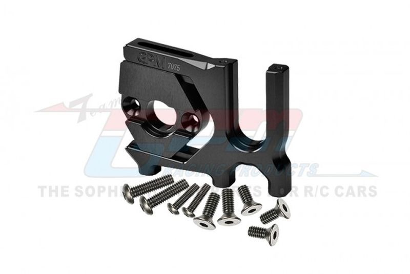 GPM Aluminium Mitteldiffhalter mit Motorbefestigung schwarz ARRMA Kraton, Talion, Typhon, Outcast 6s MAK018NBK