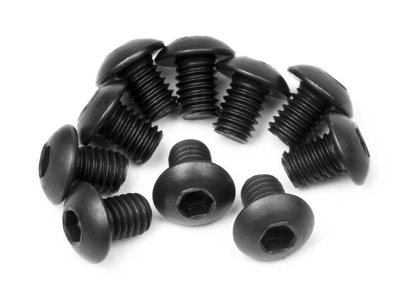 HPI Flachkopfschraube M3X4mm (Innensechsk./10St) 100558 - Abbildung 1