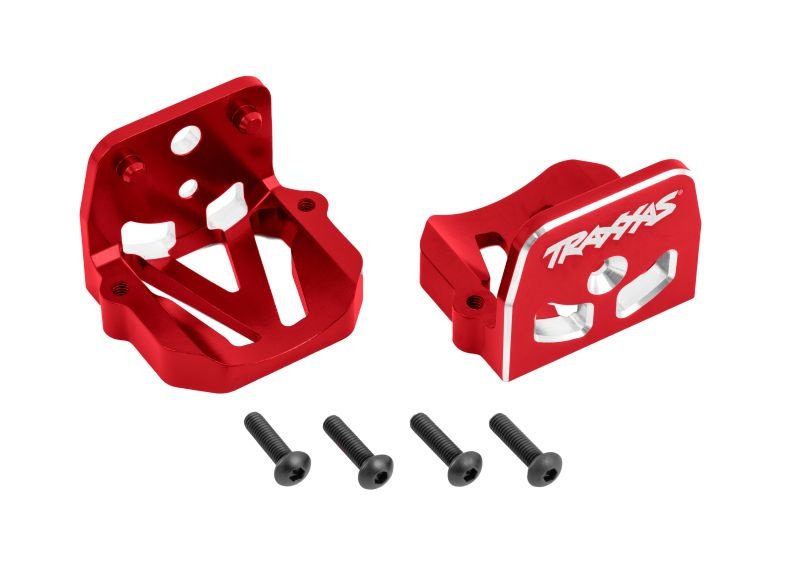 Traxxas Motorhalter v/h Alu rot X-Maxx, XRT 7760-RED