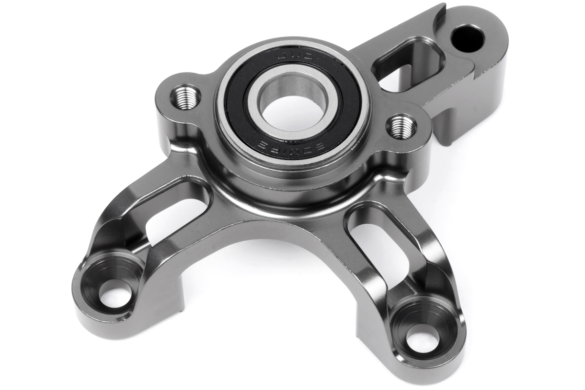HPI Heavy Duty Aluminium Ritzel/Kupplungshalterung (Gunmetal) HP86715