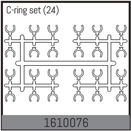 Absima C-ring set (24 Pcs.) 1610076