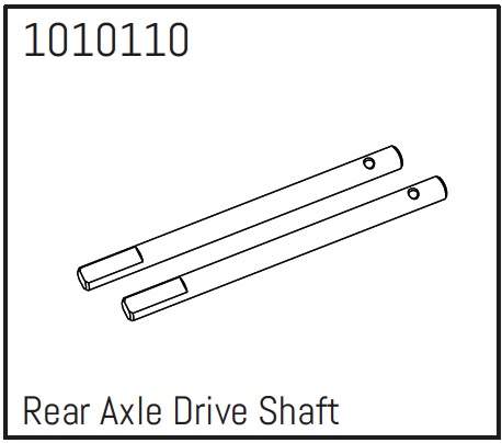 Hobby Plus Rear Axle Drive Shaft - PRO Crawler 1:18 (2) 240242