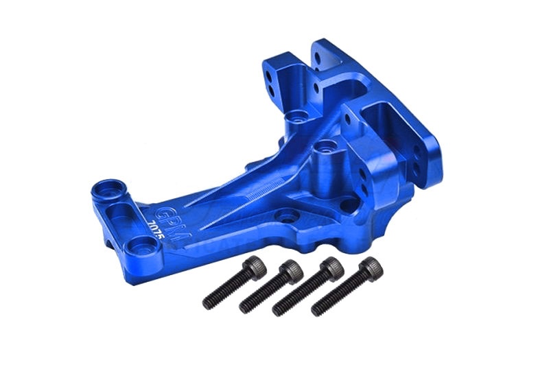 GPM Bulkhead 7075-T6 Aluminium vorne blau TRX XRT XRT012B - Abbildung 1